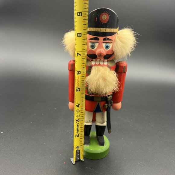 VTG Erzgebirge Nutcracker 9.25" Soldier Christmas Holiday Decor Germany 1977 - Picture 13 of 15